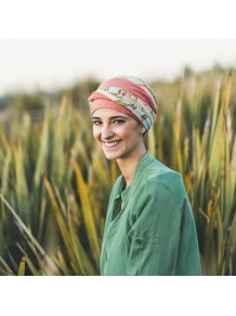 Turbante Elegance Coral Exotic