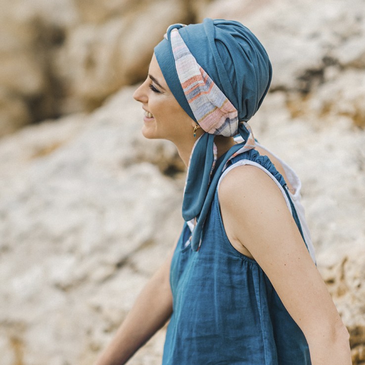 Pañuelo Smooth Mediterráneo Acero