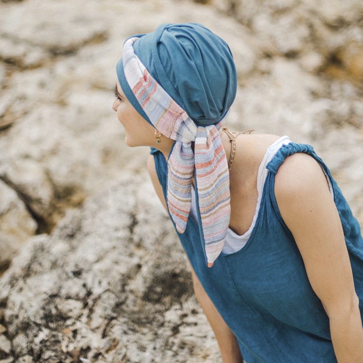 Pañuelo Smooth Mediterráneo Acero