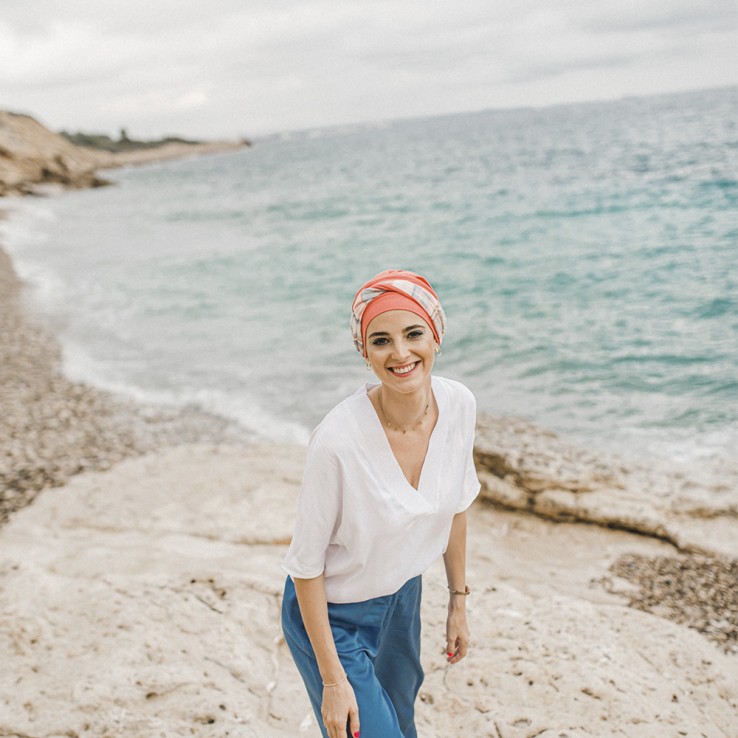 Turbante Elegance Mediterráneo Coral