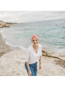 Turbante Elegance Mediterráneo Coral