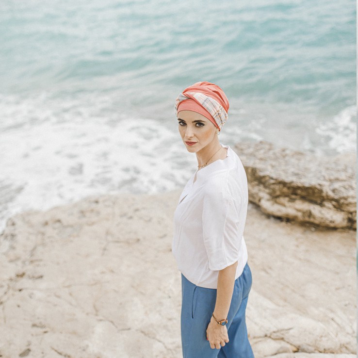 Turbante Elegance Mediterráneo Coral