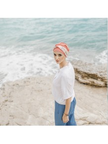 Turbante Elegance Mediterráneo Coral