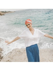 Turbante Elegance Mediterráneo Coral