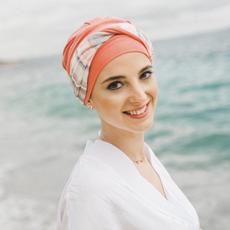 Turbante Elegance Mediterráneo Coral