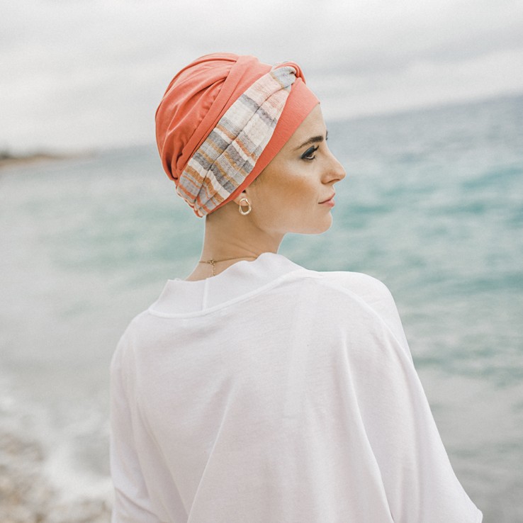 Turbante Elegance Mediterráneo Coral
