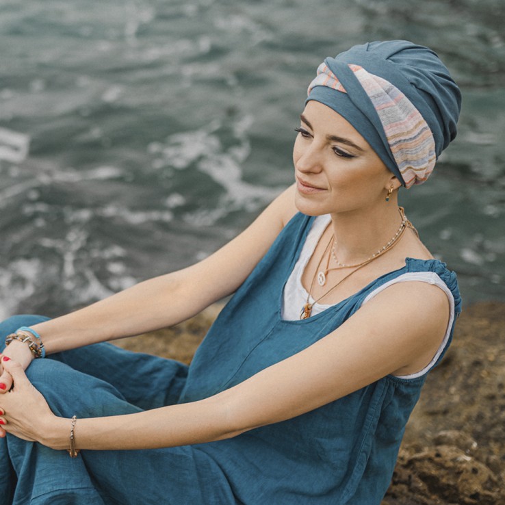 Turbante Elegance Mediterráneo Acero