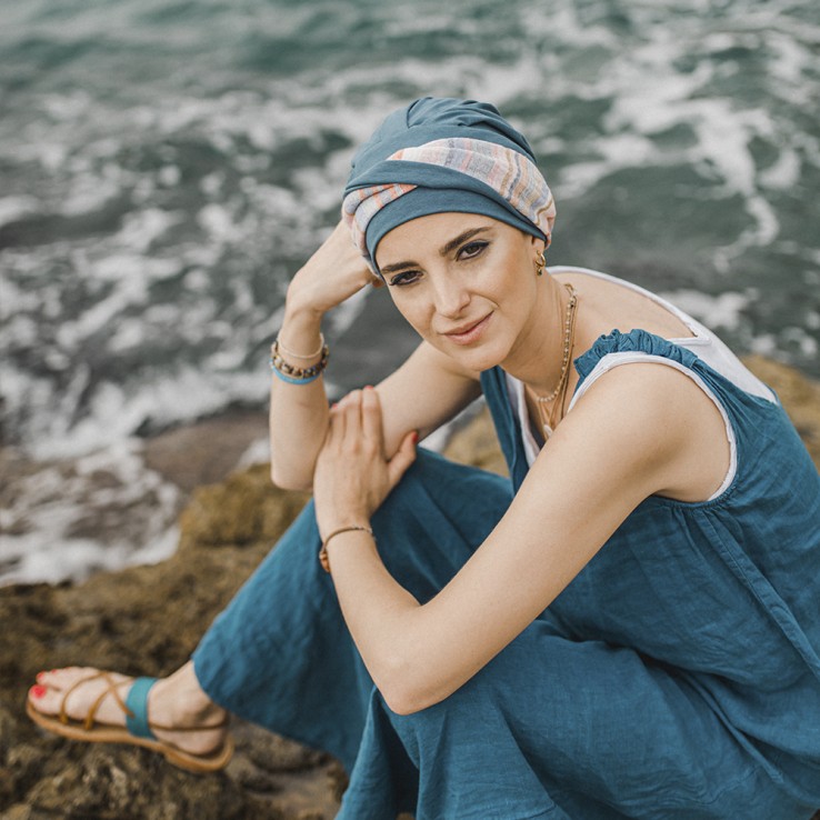 Turbante Elegance Mediterráneo Acero