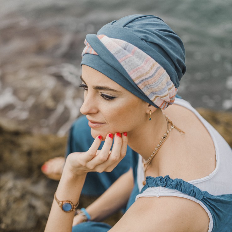 Turbante Elegance Mediterráneo Acero