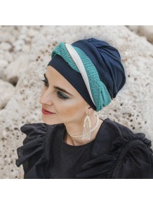 Turbante Elegance Turquesa Gold
