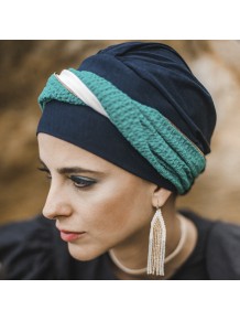 Turbante Elegance Turquesa Gold