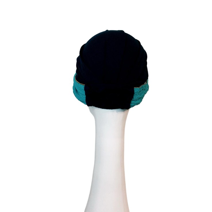 Turbante Elegance Turquesa Gold