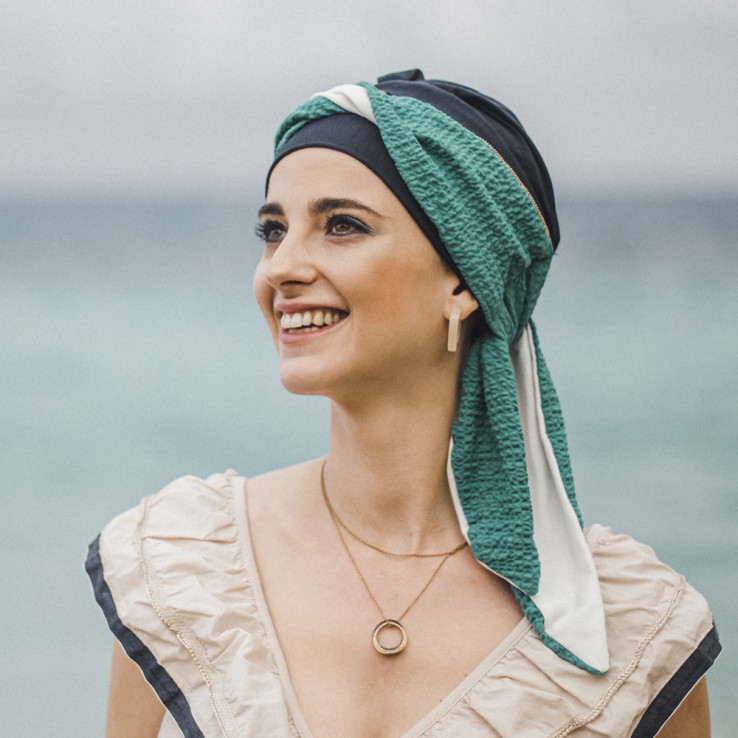 Pañuelo Smooth Turquesa Gold