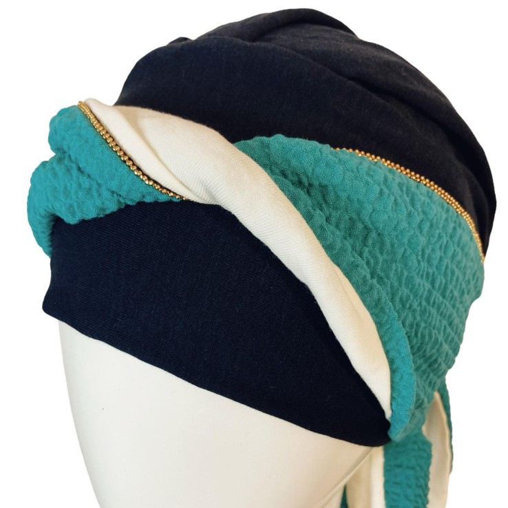 Pañuelo Smooth Turquesa Gold