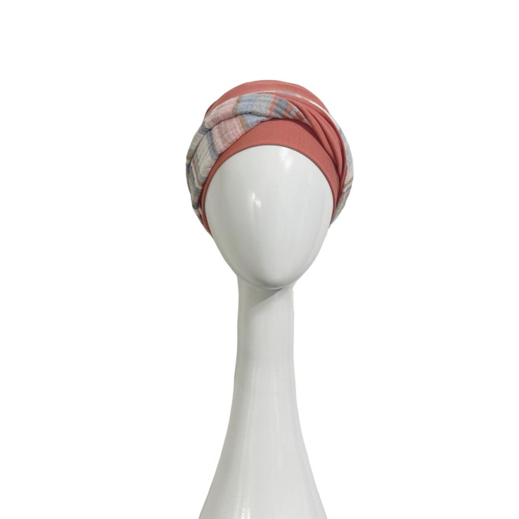 Turbante Elegance Mediterráneo Coral