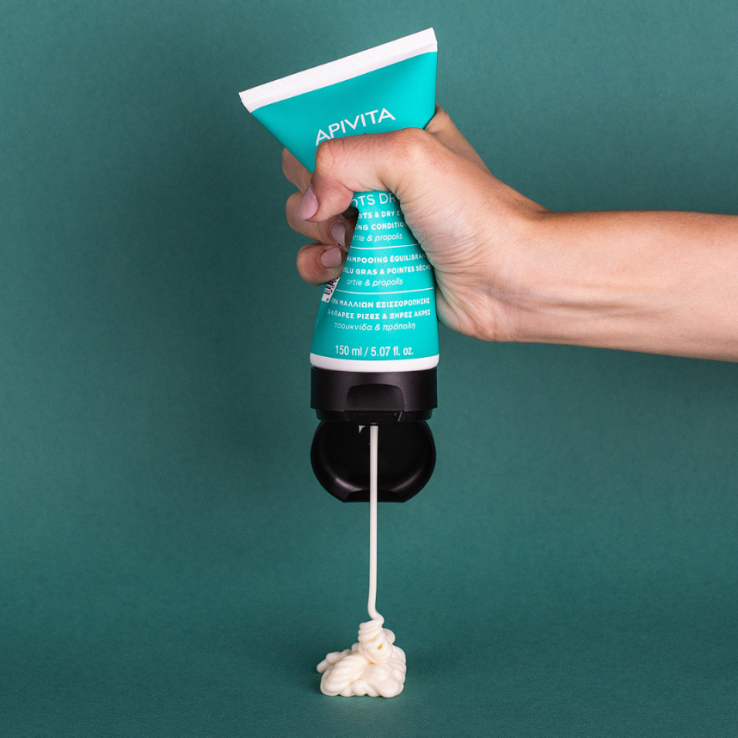 Apivita Acondicionador Raiz Grasa & Puntas Secas