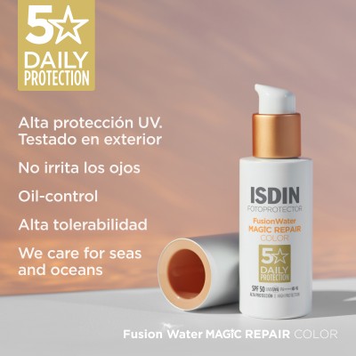 ISDIN Fusion Water MAGIC Repair Color SPF 50 2