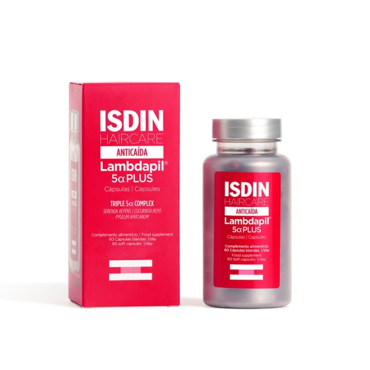 ISDIN Haircare Anticaida Lambdapil 5𝛂 Plus Cápsulas 60 unidades