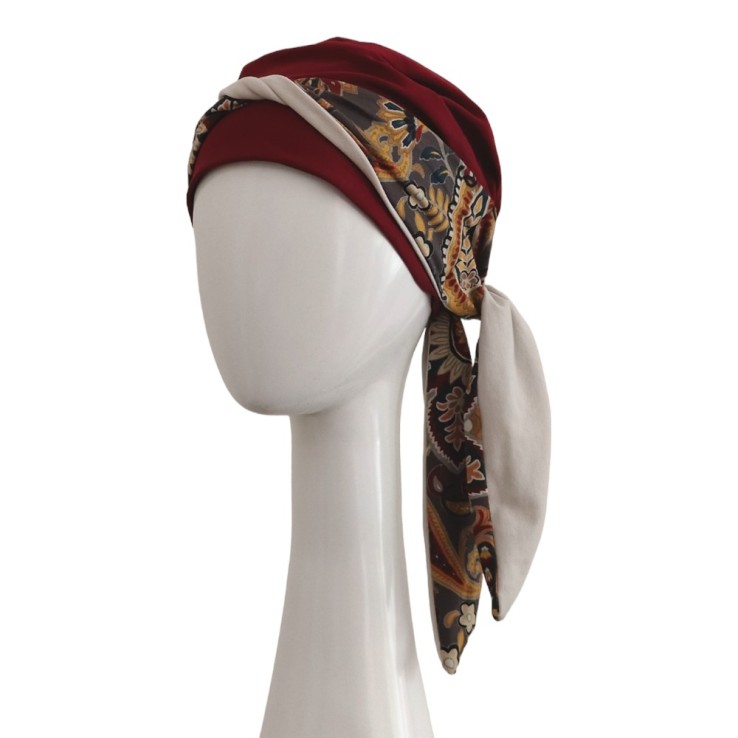 Pañuelo Smooth Burdeos Cachemira · Carebell