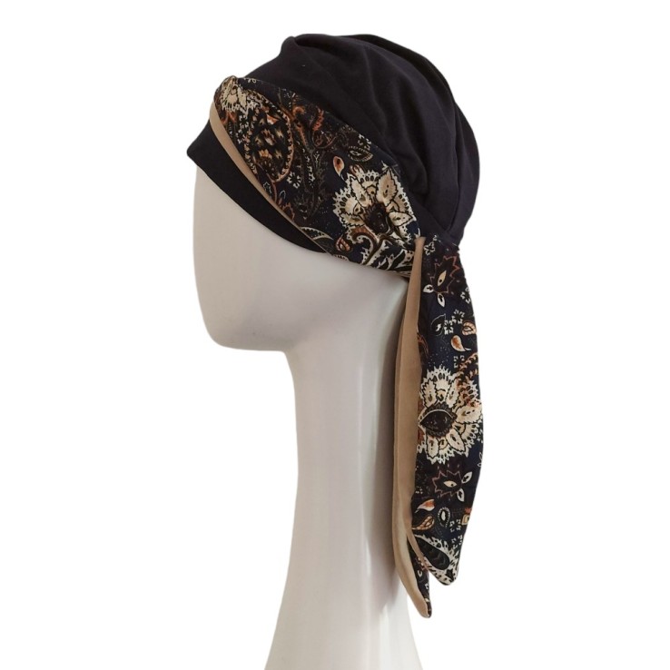 Pañuelo Smooth Navy Paisley · Carebell