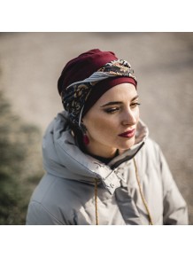 Turbante Confort Burdeos Cachemira · Carebell