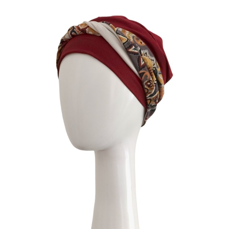 Turbante Confort Burdeos Cachemira · Carebell