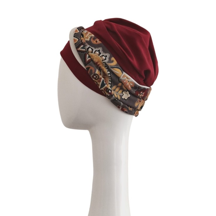 Turbante Confort Burdeos Cachemira · Carebell