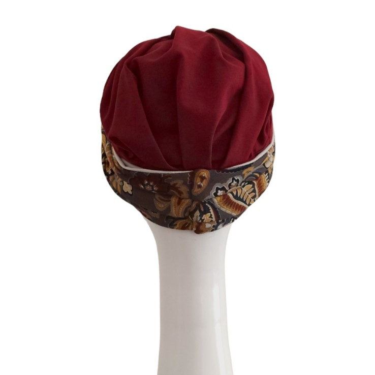 Turbante Confort Burdeos Cachemira · Carebell