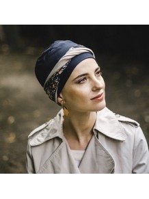 Turbante Confort Navy Paisley · Carebell