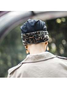 Turbante Confort Navy Paisley · Carebell