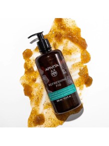 Apivita Refreshing Fig Gel De Baño Con Aceites Esenciales - Formato Familiar 500ml