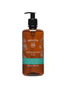 Apivita Refreshing Fig Gel De Baño Con Aceites Esenciales - Formato Familiar 500ml