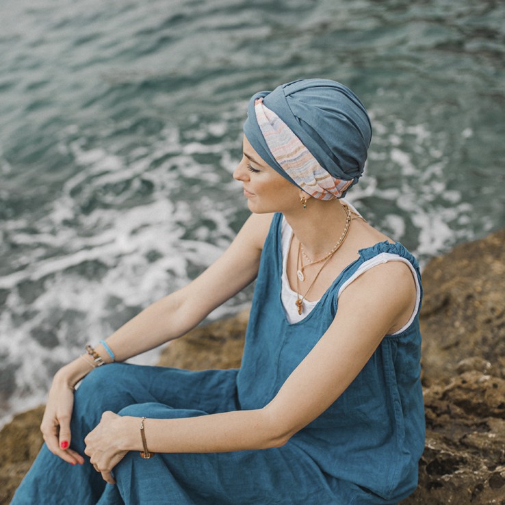 Turbante Elegance Mediterráneo Acero