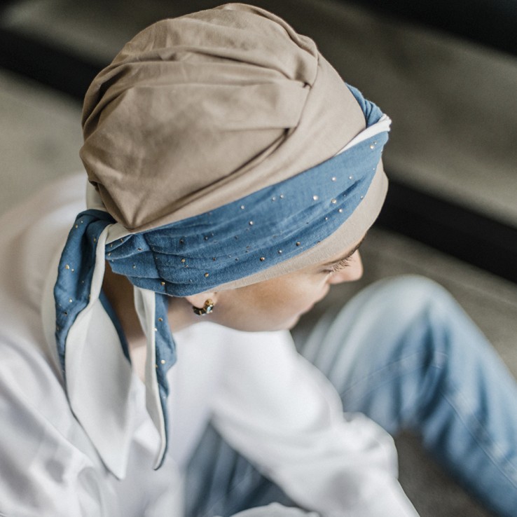 Pañuelo Smooth Blue Gold · Carebell