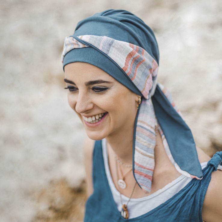 Pañuelo Smooth Mediterráneo Acero