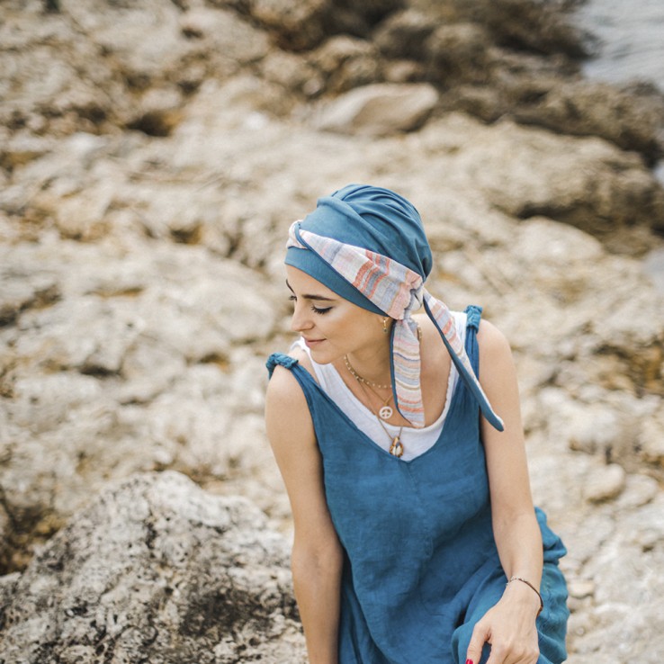 Pañuelo Smooth Mediterráneo Acero