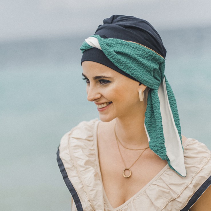 Pañuelo Smooth Turquesa Gold