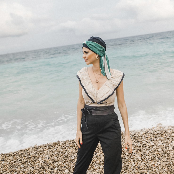 Pañuelo Smooth Turquesa Gold