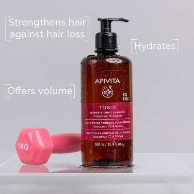 Apivita Champú anticaida Tonic Women Ecopack 500ml 2