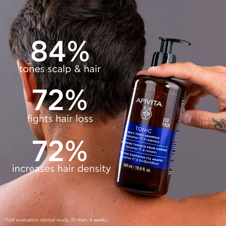 Apivita Tonic Men Champú AntiCaída Ecopack 500ml