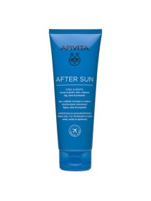 Gel crema aftersun refrescante Apivita Bee Sun Safe formato viaje de 100 ml.