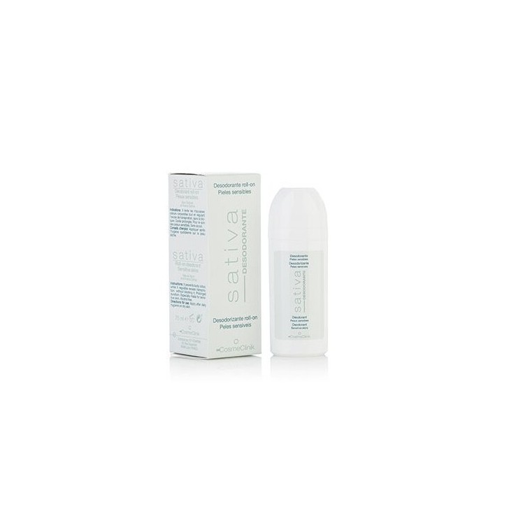 SATIVA Desodorante Roll-on para Pieles Sensibles.
