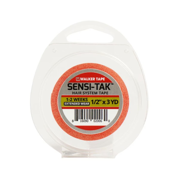 Walker Tape Adhesivo Rojo Sensi-Tak 1/2" x 3 Yards · Piel sensible