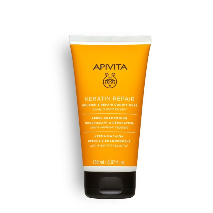 Apivita Acondicionador KERATIN REPAIR · Nutritivo y Reparador.