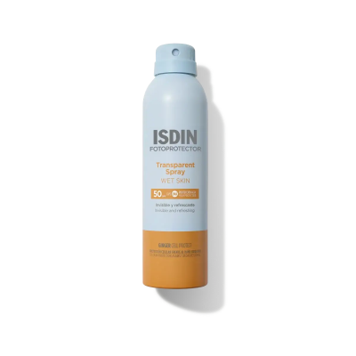 ISDIN Fotoprotector · Transparent Spray Wet Skin SPF 50.