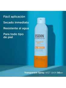 ISDIN Fotoprotector · Transparent Spray Wet Skin SPF 50.