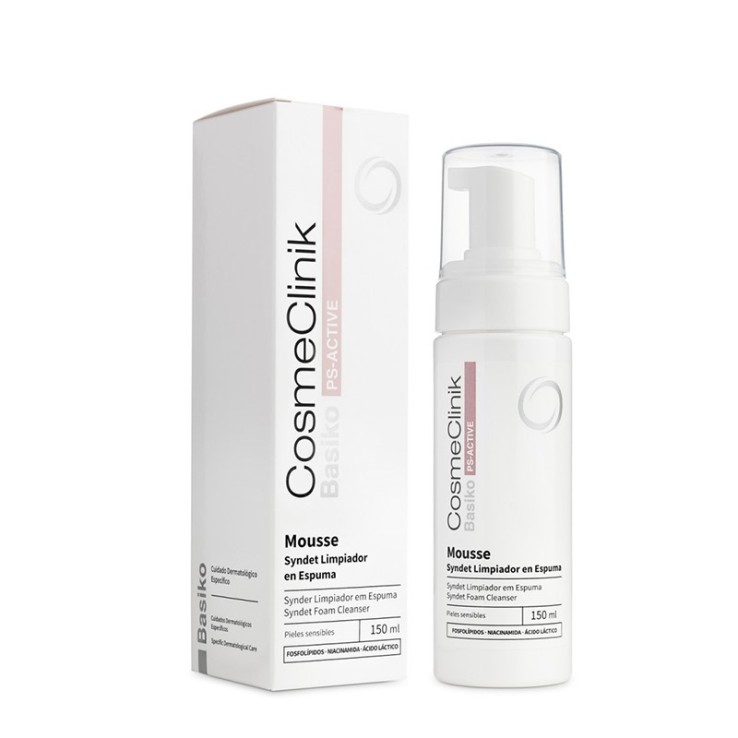 Basiko Mousse PS-Active · Higiene Facial Diaria.