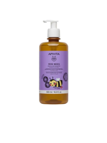 APIVITA MINI BEES · Champú Suave para Niños Arándano & Miel – 98% Natural..