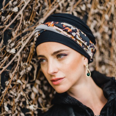 Turbante Elegance Night Flora · Carebell 2