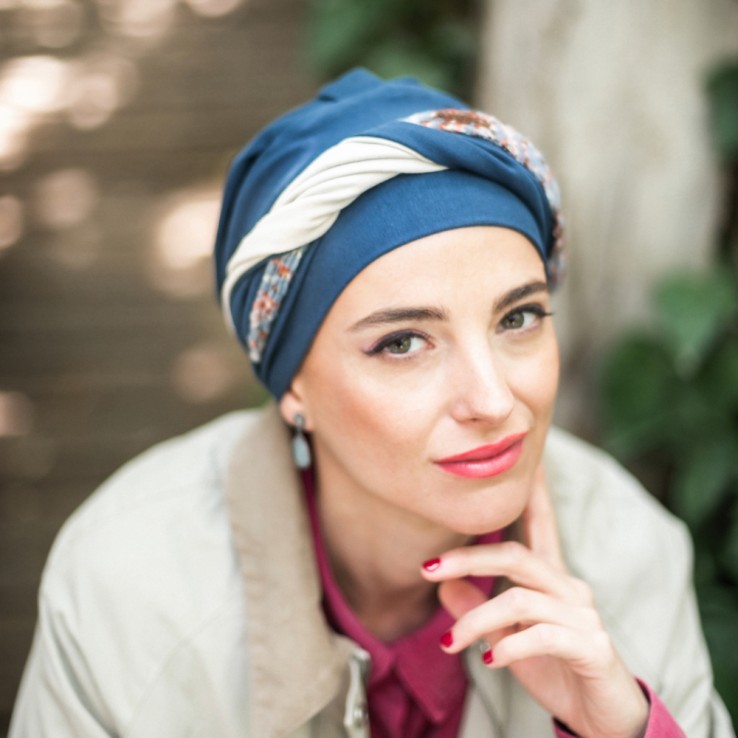 Turbante Elegance Blue Nordic · Carebell
